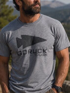 Men's size M Gray GoRuck Tough Logo T-Shirt